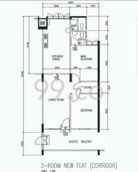 Blk 608 Bedok Reservoir Road (Bedok), HDB 3 Rooms #156457402